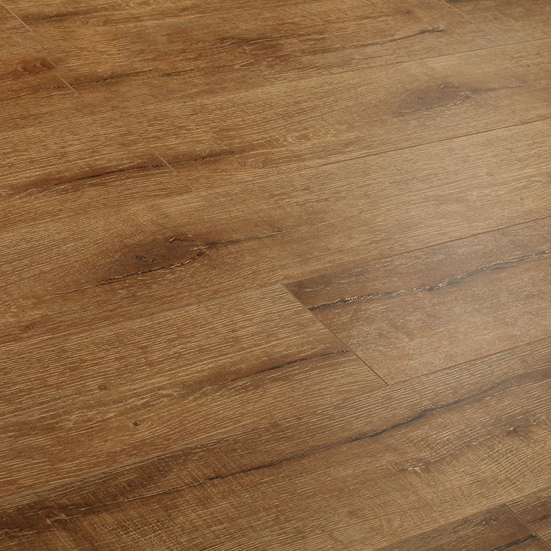 Brown Wood Laminate Flooring Scratch Resistance Matte Laminate Plank Flooring Yellow-Brown Clearhalo 'Flooring 'Home Improvement' 'home_improvement' 'home_improvement_laminate_flooring' 'Laminate Flooring' 'laminate_flooring' Walls and Ceiling' 7452081