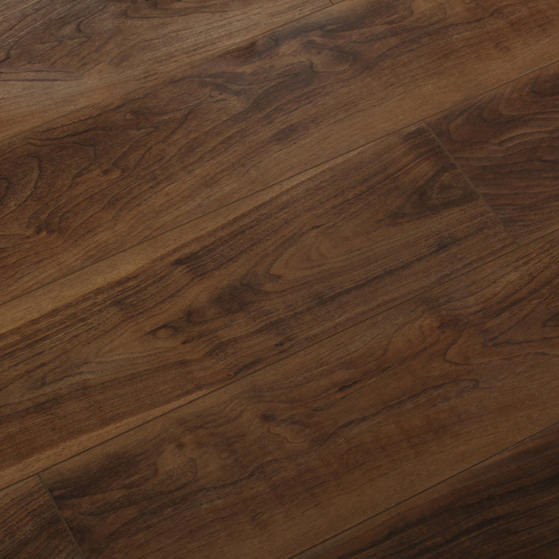 Brown Wood Laminate Flooring Scratch Resistance Matte Laminate Plank Flooring Dark Brown/ Black Clearhalo 'Flooring 'Home Improvement' 'home_improvement' 'home_improvement_laminate_flooring' 'Laminate Flooring' 'laminate_flooring' Walls and Ceiling' 7452087