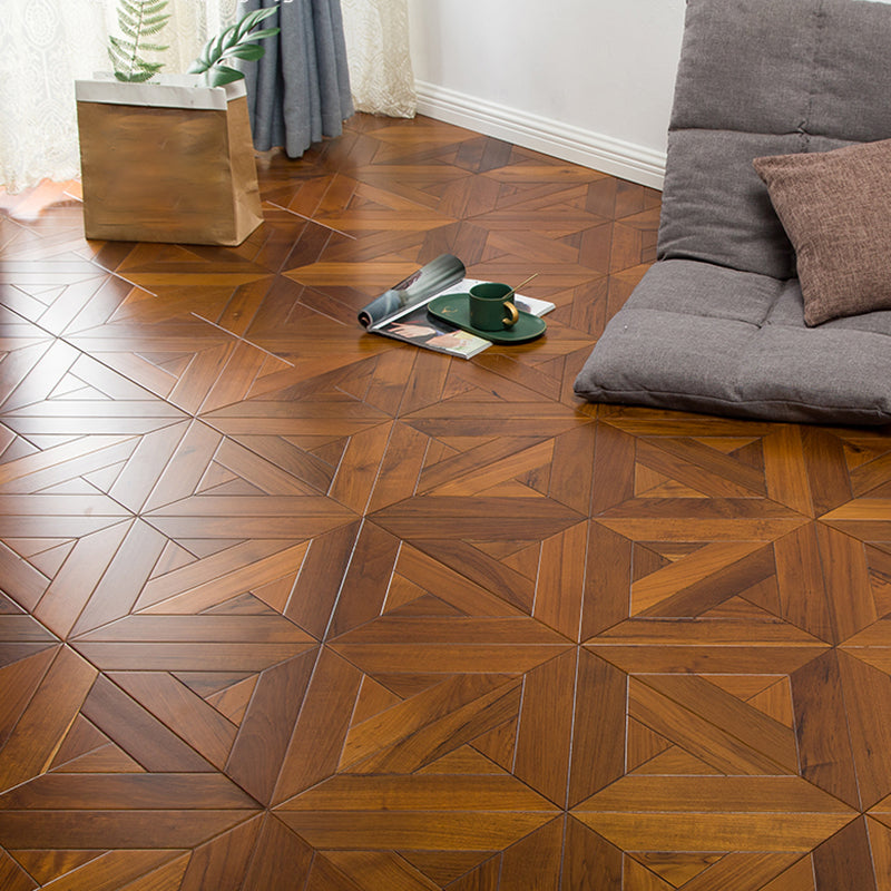 Brown Wood Laminate Flooring Scratch Resistance Smooth Laminate Plank Flooring Dark Wood Clearhalo 'Flooring 'Home Improvement' 'home_improvement' 'home_improvement_laminate_flooring' 'Laminate Flooring' 'laminate_flooring' Walls and Ceiling' 7452100