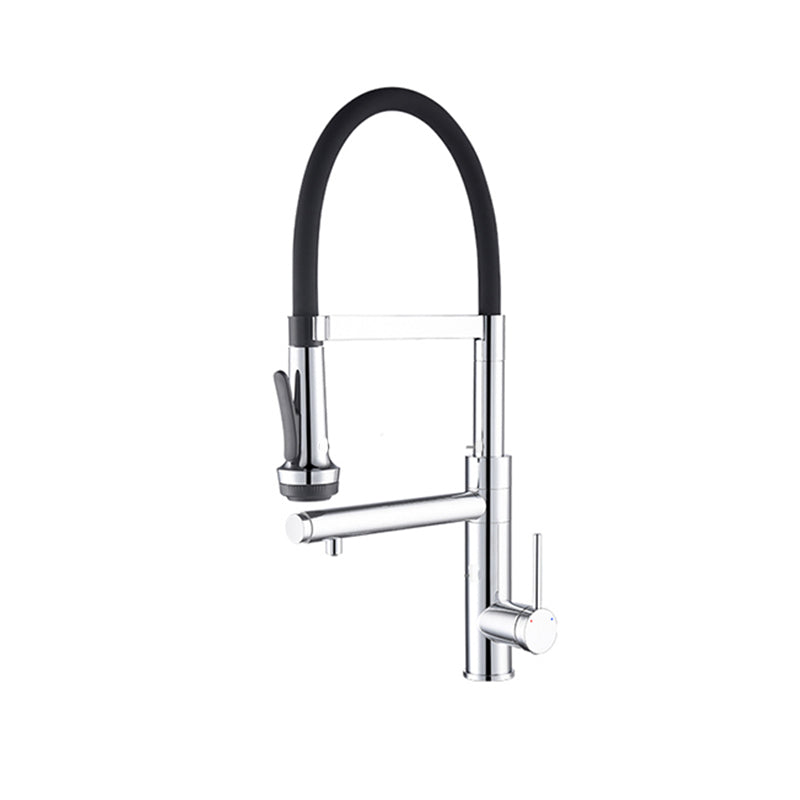 Modern Pull Down Switch Kitchen Faucet High Arch Profile Faucet Clearhalo 'Home Improvement' 'home_improvement' 'home_improvement_kitchen_faucets' 'Kitchen Faucets' 'Kitchen Remodel & Kitchen Fixtures' 'Kitchen Sinks & Faucet Components' 'kitchen_faucets' 7452600