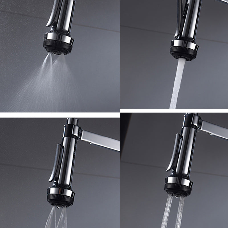 Modern Pull Down Switch Kitchen Faucet High Arch Profile Faucet Clearhalo 'Home Improvement' 'home_improvement' 'home_improvement_kitchen_faucets' 'Kitchen Faucets' 'Kitchen Remodel & Kitchen Fixtures' 'Kitchen Sinks & Faucet Components' 'kitchen_faucets' 7452604