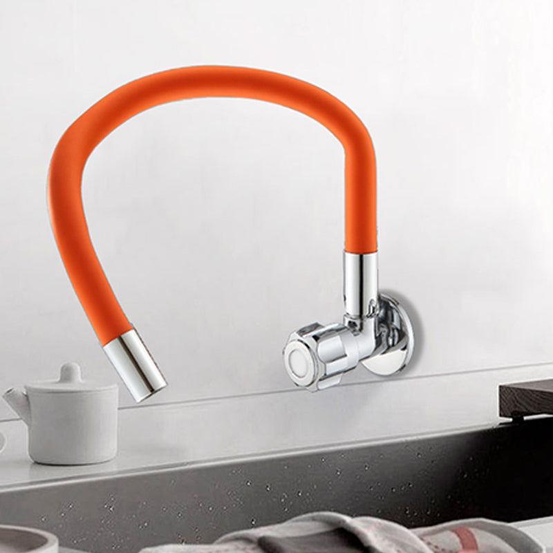 Contemporary Single Handle Kitchen Faucet 1 Hold Bar Faucet with No Sensor Clearhalo 'Home Improvement' 'home_improvement' 'home_improvement_kitchen_faucets' 'Kitchen Faucets' 'Kitchen Remodel & Kitchen Fixtures' 'Kitchen Sinks & Faucet Components' 'kitchen_faucets' 7452662