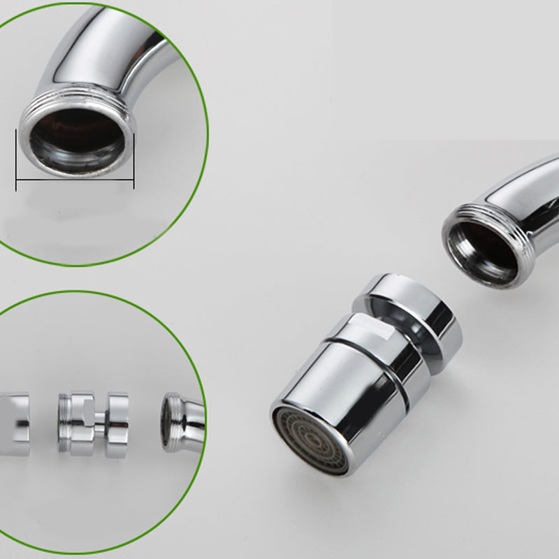 Contemporary Single Handle Kitchen Faucet 1 Hold Bar Faucet with No Sensor Clearhalo 'Home Improvement' 'home_improvement' 'home_improvement_kitchen_faucets' 'Kitchen Faucets' 'Kitchen Remodel & Kitchen Fixtures' 'Kitchen Sinks & Faucet Components' 'kitchen_faucets' 7452671