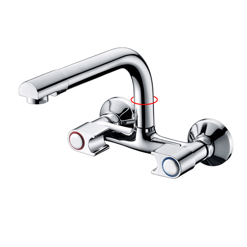 Modern Metal One Handle Wall-mounted Filler Low Profile Filler 7.1" Long Clearhalo 'Home Improvement' 'home_improvement' 'home_improvement_kitchen_faucets' 'Kitchen Faucets' 'Kitchen Remodel & Kitchen Fixtures' 'Kitchen Sinks & Faucet Components' 'kitchen_faucets' 7452754