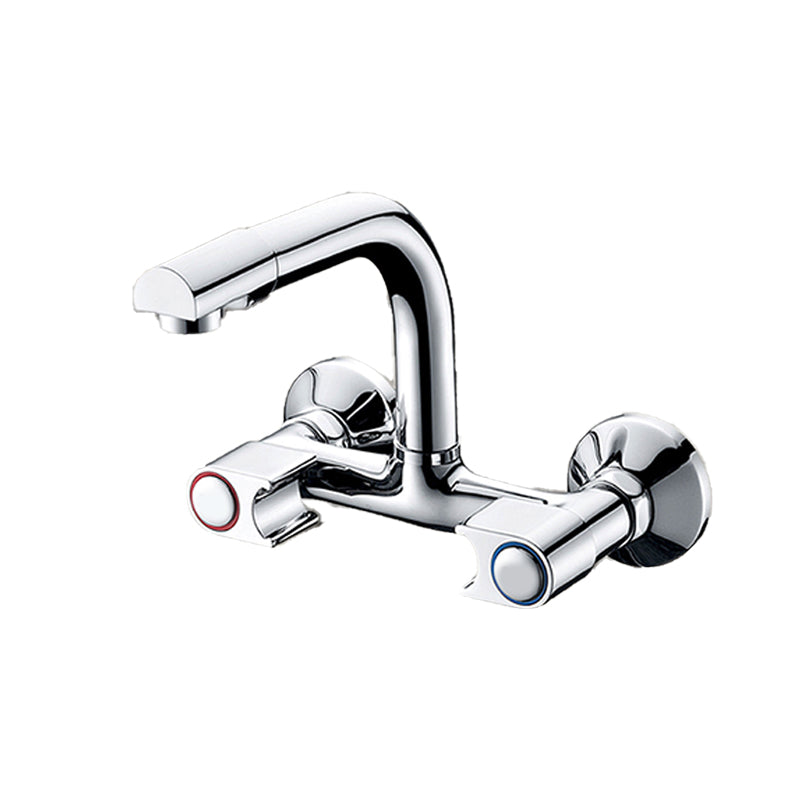 Modern Metal One Handle Wall-mounted Filler Low Profile Filler Clearhalo 'Home Improvement' 'home_improvement' 'home_improvement_kitchen_faucets' 'Kitchen Faucets' 'Kitchen Remodel & Kitchen Fixtures' 'Kitchen Sinks & Faucet Components' 'kitchen_faucets' 7452759