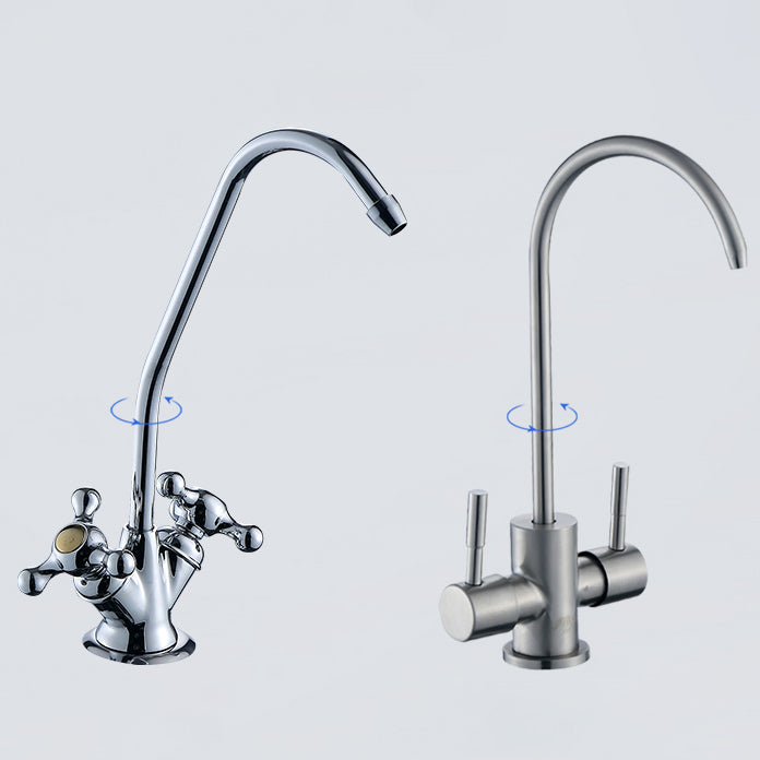 Kitchen Filtered Faucet Copper Gooseneck Kitchen Filtered Faucet Clearhalo 'Home Improvement' 'home_improvement' 'home_improvement_kitchen_faucets' 'Kitchen Faucets' 'Kitchen Remodel & Kitchen Fixtures' 'Kitchen Sinks & Faucet Components' 'kitchen_faucets' 7453780