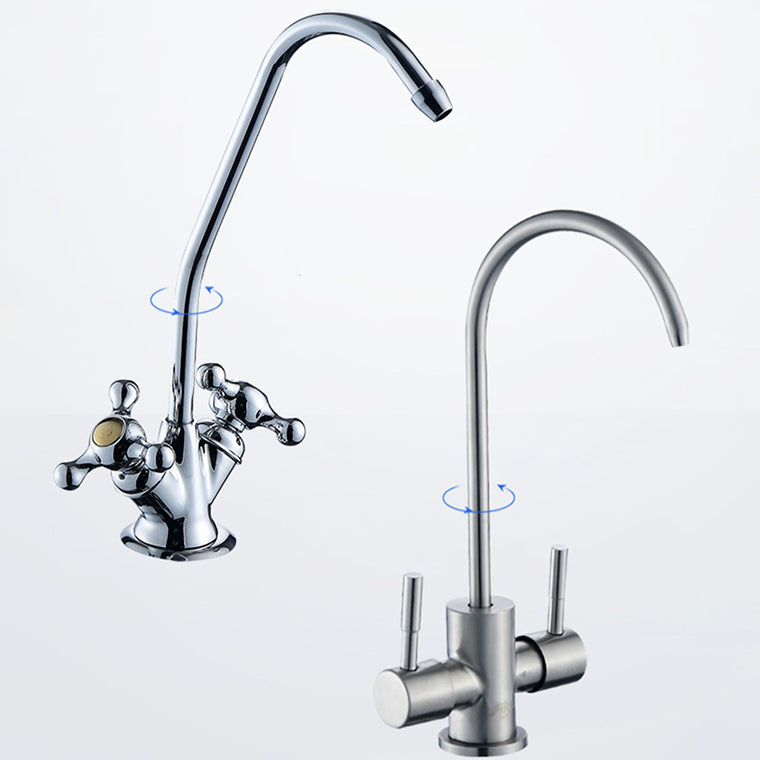 Kitchen Filtered Faucet Copper Gooseneck Kitchen Filtered Faucet Clearhalo 'Home Improvement' 'home_improvement' 'home_improvement_kitchen_faucets' 'Kitchen Faucets' 'Kitchen Remodel & Kitchen Fixtures' 'Kitchen Sinks & Faucet Components' 'kitchen_faucets' 7453782