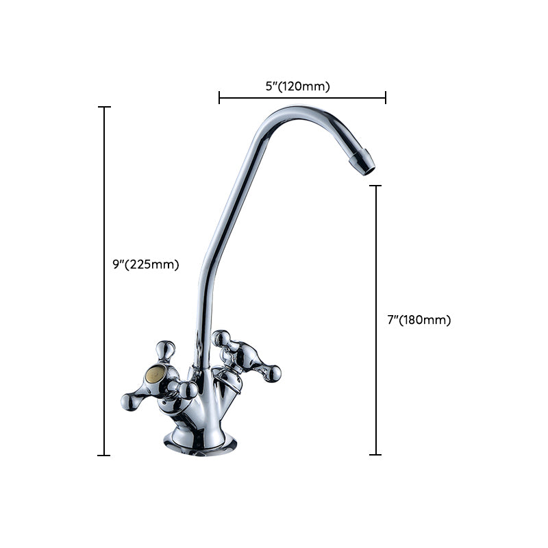 Kitchen Filtered Faucet Copper Gooseneck Kitchen Filtered Faucet Clearhalo 'Home Improvement' 'home_improvement' 'home_improvement_kitchen_faucets' 'Kitchen Faucets' 'Kitchen Remodel & Kitchen Fixtures' 'Kitchen Sinks & Faucet Components' 'kitchen_faucets' 7453789