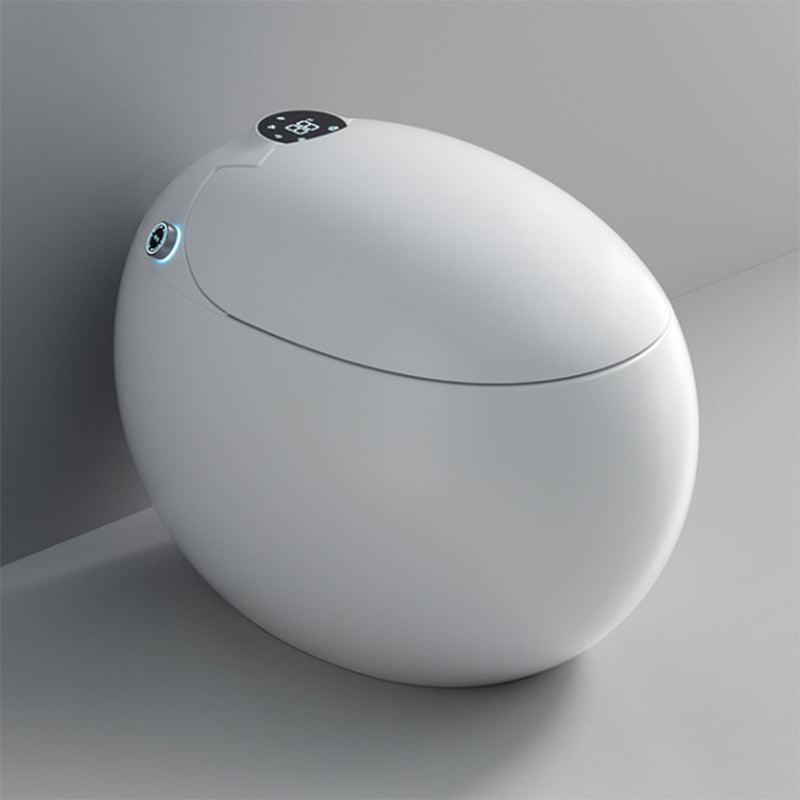 Contemporary Floor Standing Bidet Round White Heated Seat Warm Air Dryer Clearhalo 'Bathroom Remodel & Bathroom Fixtures' 'Bidets' 'Home Improvement' 'home_improvement' 'home_improvement_bidets' 'Toilets & Bidets' 7453954