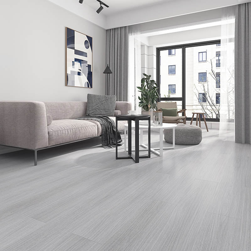 Modern Style Laminate Floor Wooden Waterproof Scratch Resistant Laminate Floor White Gray Clearhalo 'Flooring 'Home Improvement' 'home_improvement' 'home_improvement_laminate_flooring' 'Laminate Flooring' 'laminate_flooring' Walls and Ceiling' 7454026