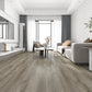 Modern Style Laminate Floor Wooden Waterproof Scratch Resistant Laminate Floor Warm Gray Clearhalo 'Flooring 'Home Improvement' 'home_improvement' 'home_improvement_laminate_flooring' 'Laminate Flooring' 'laminate_flooring' Walls and Ceiling' 7454041