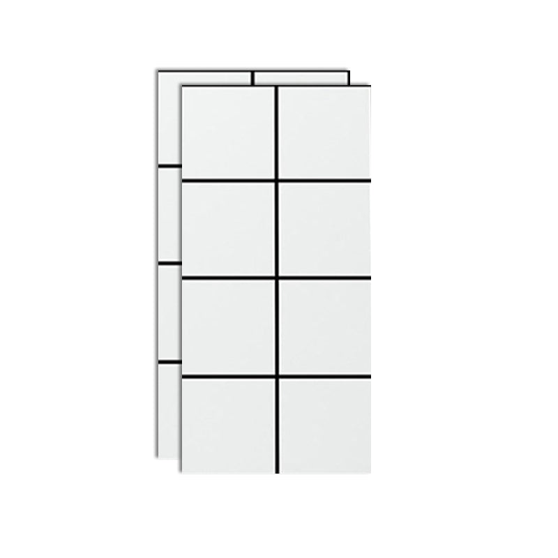 Mosaic Tile Peel and Stick Tile Kitchen and Bathroom Backsplash Peel and Stick Wall Tile Black White Plaid 2-Piece Set Clearhalo 'Flooring 'Home Improvement' 'home_improvement' 'home_improvement_peel_stick_blacksplash' 'Peel & Stick Backsplash Tile' 'peel_stick_blacksplash' 'Walls & Ceilings' Walls and Ceiling' 7454286