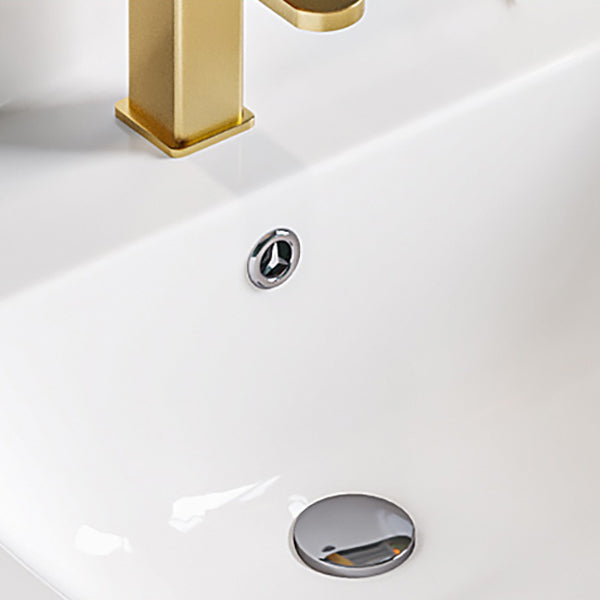 Glam Single Sink Bath Vanity Wall Mount White Metal Base Sink Vanity Clearhalo 'Bathroom Remodel & Bathroom Fixtures' 'Bathroom Vanities' 'bathroom_vanities' 'Home Improvement' 'home_improvement' 'home_improvement_bathroom_vanities' 7454726