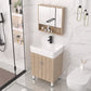 Modern Wood Bathroom Vanity Set Freestanding Single-Sink Bathroom Sink Vanity Clearhalo 'Bathroom Remodel & Bathroom Fixtures' 'Bathroom Vanities' 'bathroom_vanities' 'Home Improvement' 'home_improvement' 'home_improvement_bathroom_vanities' 7454758