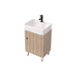 Modern Wood Bathroom Vanity Set Freestanding Single-Sink Bathroom Sink Vanity Vanity & Faucet 19"L x 15"W x 33"H Clearhalo 'Bathroom Remodel & Bathroom Fixtures' 'Bathroom Vanities' 'bathroom_vanities' 'Home Improvement' 'home_improvement' 'home_improvement_bathroom_vanities' 7454780