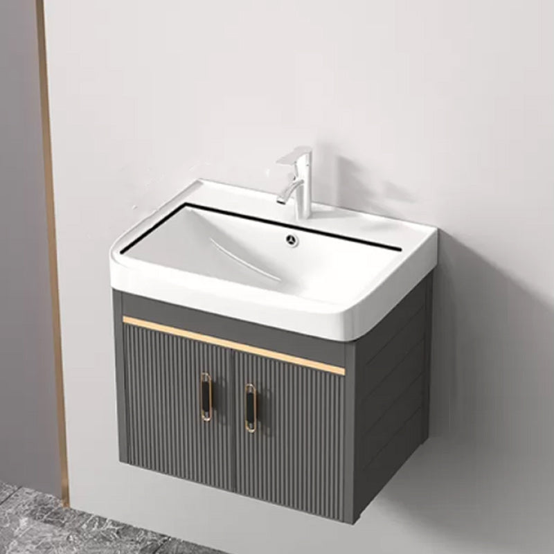 Wall Mount Bathroom Sink Vanity Glam Faucet Included Bathroom Vanity Vanity & Faucet 20"L x 14"W x 16"H Ceramic Clearhalo 'Bathroom Remodel & Bathroom Fixtures' 'Bathroom Vanities' 'bathroom_vanities' 'Home Improvement' 'home_improvement' 'home_improvement_bathroom_vanities' 7455069