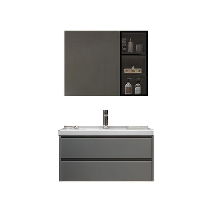 Modern Vanity Rectangular Dark Gray Single Ceramic Top Sink Vanity Vanity & Faucet & Mirror Cabinet https: res.litfad.com site img item 2023 02 28 7462802 1200x1200.jpg Clearhalo 'Bathroom Remodel & Bathroom Fixtures' 'Bathroom Vanities' 'bathroom_vanities' 'Home Improvement' 'home_improvement' 'home_improvement_bathroom_vanities' 7462802