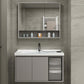 Modern Rectangular Sink Vanity Ceramic Top Single Wall Mount Vanity Clearhalo 'Bathroom Remodel & Bathroom Fixtures' 'Bathroom Vanities' 'bathroom_vanities' 'Home Improvement' 'home_improvement' 'home_improvement_bathroom_vanities' 7462825