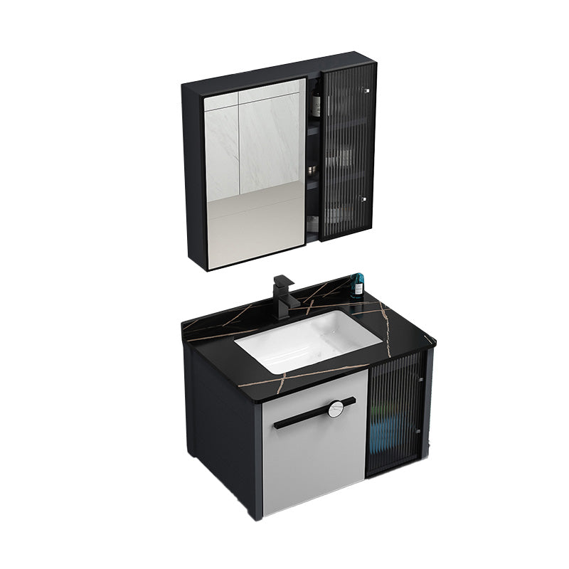 Modern Single Sink Vanity Metal Frame Rectangular Vanity Set Vanity & Faucet & Mirror Cabinet https: res.litfad.com site img item 2023 02 11 7462936 1200x1200.jpg Clearhalo 'Bathroom Remodel & Bathroom Fixtures' 'Bathroom Vanities' 'bathroom_vanities' 'Home Improvement' 'home_improvement' 'home_improvement_bathroom_vanities' 7462936