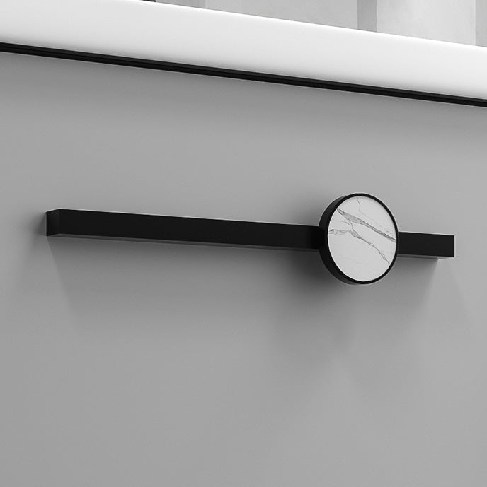 Modern Single Sink Vanity Metal Frame Rectangular Vanity Set Clearhalo 'Bathroom Remodel & Bathroom Fixtures' 'Bathroom Vanities' 'bathroom_vanities' 'Home Improvement' 'home_improvement' 'home_improvement_bathroom_vanities' 7462949