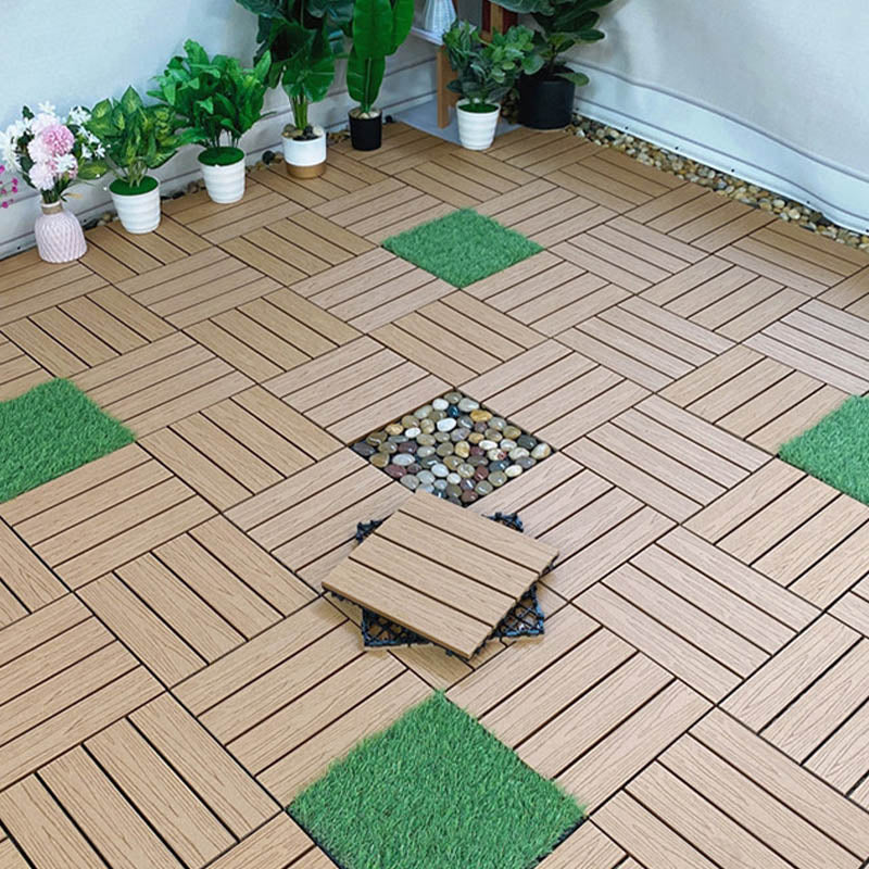 Classical Deck Tile Interlocking Wood Outdoor Flooring Flooring Tile Clearhalo 'Home Improvement' 'home_improvement' 'home_improvement_outdoor_deck_tiles_planks' 'Outdoor Deck Tiles & Planks' 'Outdoor Flooring & Tile' 'Outdoor Remodel' 'outdoor_deck_tiles_planks' 7465033
