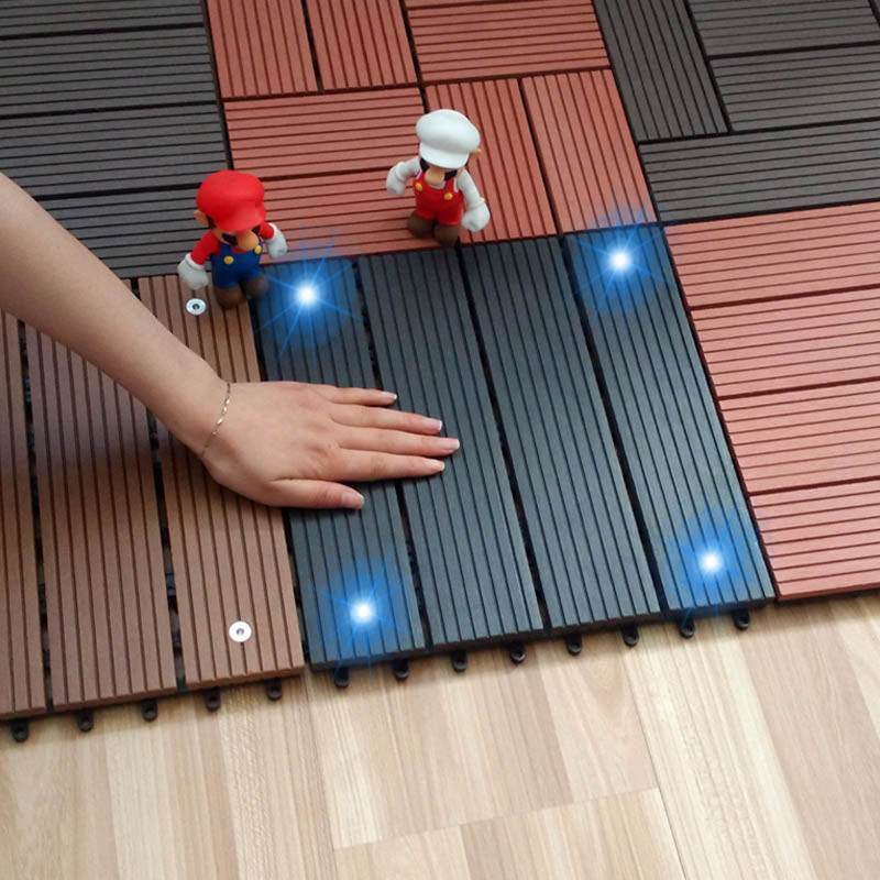 Modern Outdoor Patio Water Resistant Interlocking Composite Floor Tiles Clearhalo 'Home Improvement' 'home_improvement' 'home_improvement_outdoor_deck_tiles_planks' 'Outdoor Deck Tiles & Planks' 'Outdoor Flooring & Tile' 'Outdoor Remodel' 'outdoor_deck_tiles_planks' 7465136