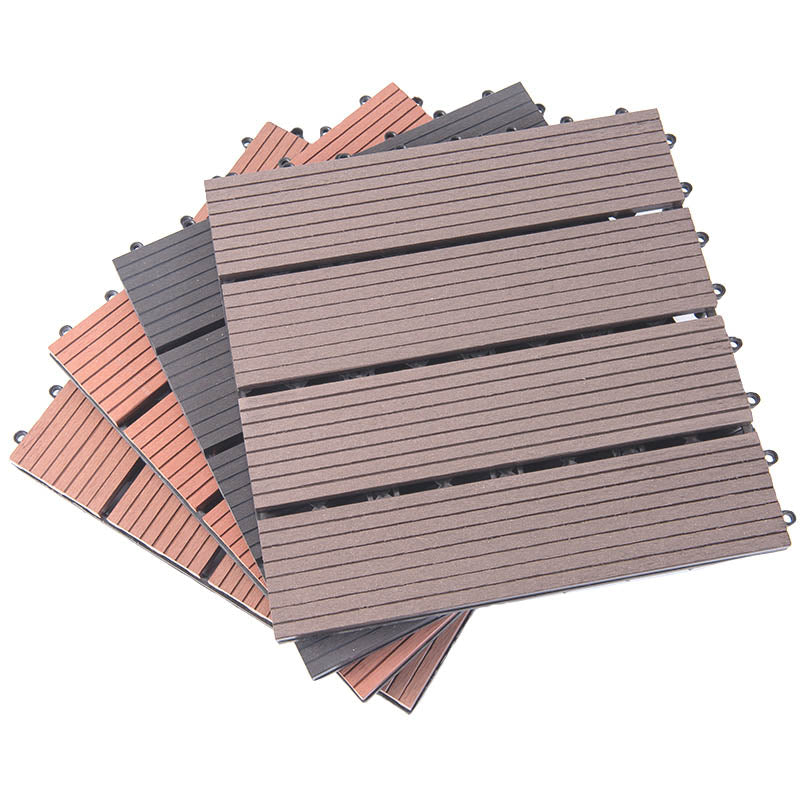 Classical Square Decking Tiles Solid Color Composite Patio Flooring Tiles Clearhalo 'Home Improvement' 'home_improvement' 'home_improvement_outdoor_deck_tiles_planks' 'Outdoor Deck Tiles & Planks' 'Outdoor Flooring & Tile' 'Outdoor Remodel' 'outdoor_deck_tiles_planks' 7465186