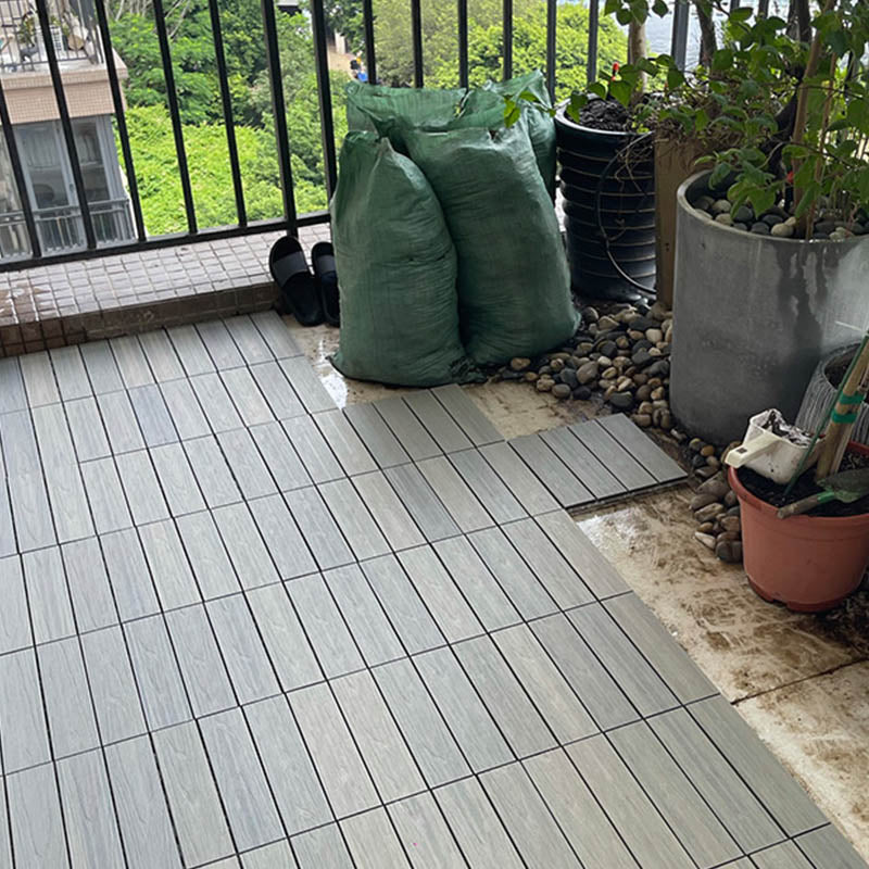 Classical Square Decking Tiles Solid Color Composite Patio Flooring Tiles 12" x 12" Beige Clearhalo 'Home Improvement' 'home_improvement' 'home_improvement_outdoor_deck_tiles_planks' 'Outdoor Deck Tiles & Planks' 'Outdoor Flooring & Tile' 'Outdoor Remodel' 'outdoor_deck_tiles_planks' 7465196