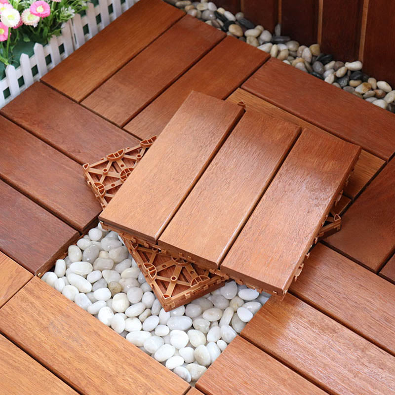 Classic Wood Deck Tiles Interlocking Composite Patio Flooring Tiles 12" x 12" Brown Clearhalo 'Home Improvement' 'home_improvement' 'home_improvement_outdoor_deck_tiles_planks' 'Outdoor Deck Tiles & Planks' 'Outdoor Flooring & Tile' 'Outdoor Remodel' 'outdoor_deck_tiles_planks' 7465208
