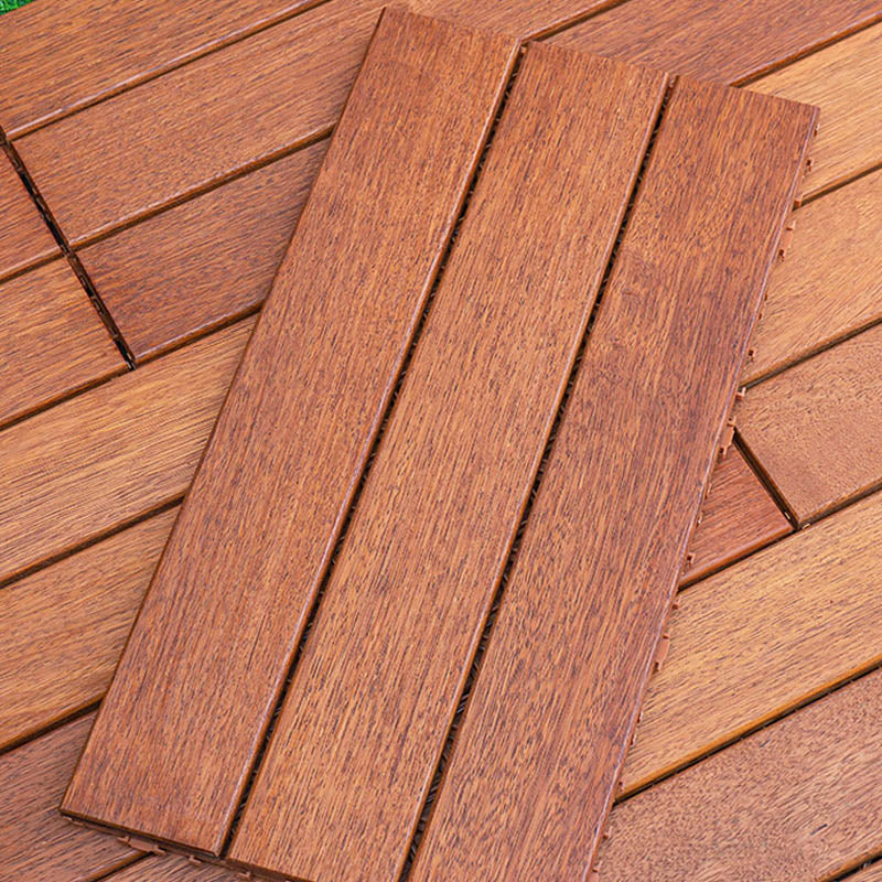 Classic Wood Deck Tiles Interlocking Composite Patio Flooring Tiles 23.6"L x 11.8"W Yellow Brown Clearhalo 'Home Improvement' 'home_improvement' 'home_improvement_outdoor_deck_tiles_planks' 'Outdoor Deck Tiles & Planks' 'Outdoor Flooring & Tile' 'Outdoor Remodel' 'outdoor_deck_tiles_planks' 7465213