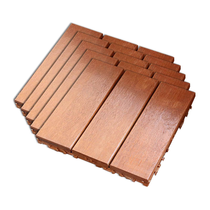 Classic Wood Deck Tiles Interlocking Composite Patio Flooring Tiles 12" x 12" Brown 5-Piece Set Clearhalo 'Home Improvement' 'home_improvement' 'home_improvement_outdoor_deck_tiles_planks' 'Outdoor Deck Tiles & Planks' 'Outdoor Flooring & Tile' 'Outdoor Remodel' 'outdoor_deck_tiles_planks' 7465217