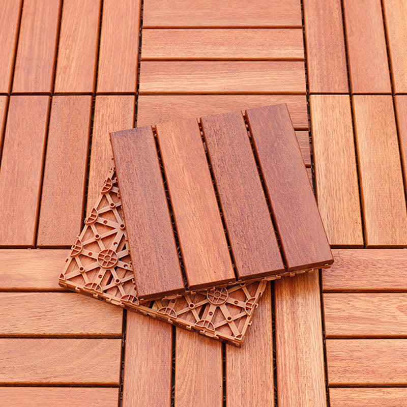Classical Decking Tiles Natural Wood Waterproof Smooth Outdoor Flooring Light Brown Clearhalo 'Home Improvement' 'home_improvement' 'home_improvement_outdoor_deck_tiles_planks' 'Outdoor Deck Tiles & Planks' 'Outdoor Flooring & Tile' 'Outdoor Remodel' 'outdoor_deck_tiles_planks' 7465268