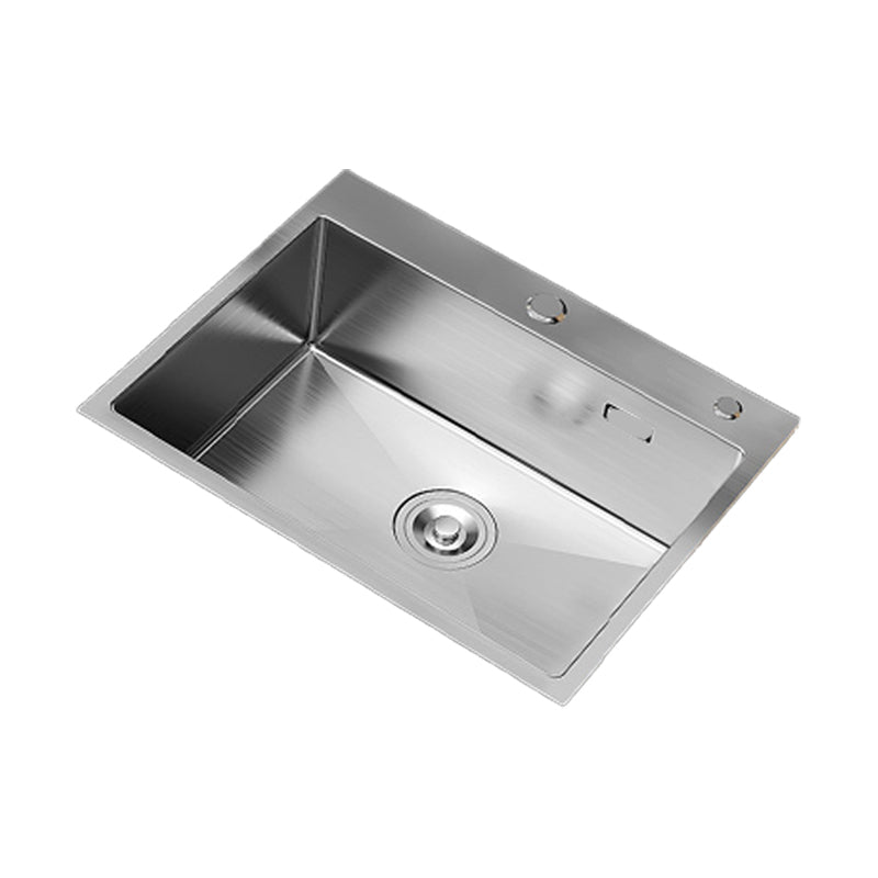 Soundproof Kitchen Sink Overflow Hole Design Stainless Steel Kitchen Sink with Faucet Clearhalo 'Home Improvement' 'home_improvement' 'home_improvement_kitchen_sinks' 'Kitchen Remodel & Kitchen Fixtures' 'Kitchen Sinks & Faucet Components' 'Kitchen Sinks' 'kitchen_sinks' 7465373