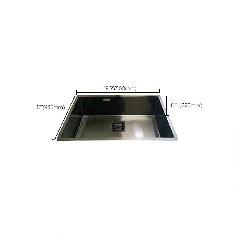 Soundproof Kitchen Sink Overflow Hole Design Stainless Steel Kitchen Sink Clearhalo 'Home Improvement' 'home_improvement' 'home_improvement_kitchen_sinks' 'Kitchen Remodel & Kitchen Fixtures' 'Kitchen Sinks & Faucet Components' 'Kitchen Sinks' 'kitchen_sinks' 7465427