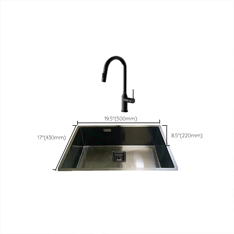 Soundproof Kitchen Sink Overflow Hole Design Stainless Steel Kitchen Sink Clearhalo 'Home Improvement' 'home_improvement' 'home_improvement_kitchen_sinks' 'Kitchen Remodel & Kitchen Fixtures' 'Kitchen Sinks & Faucet Components' 'Kitchen Sinks' 'kitchen_sinks' 7465429