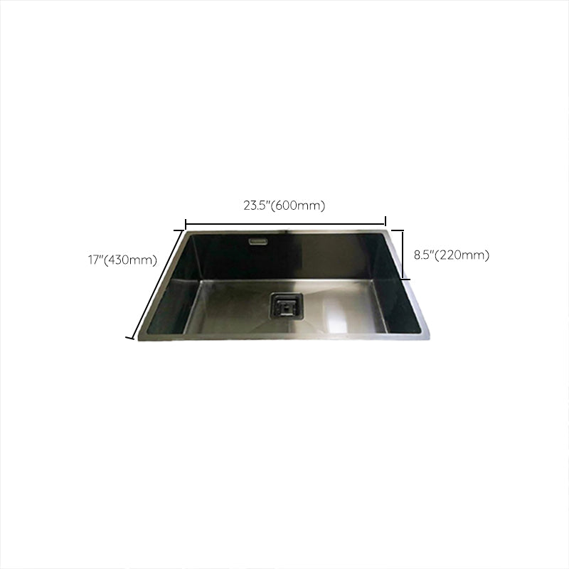 Soundproof Kitchen Sink Overflow Hole Design Stainless Steel Kitchen Sink Clearhalo 'Home Improvement' 'home_improvement' 'home_improvement_kitchen_sinks' 'Kitchen Remodel & Kitchen Fixtures' 'Kitchen Sinks & Faucet Components' 'Kitchen Sinks' 'kitchen_sinks' 7465430