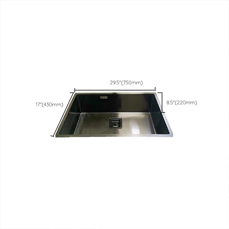Soundproof Kitchen Sink Overflow Hole Design Stainless Steel Kitchen Sink Clearhalo 'Home Improvement' 'home_improvement' 'home_improvement_kitchen_sinks' 'Kitchen Remodel & Kitchen Fixtures' 'Kitchen Sinks & Faucet Components' 'Kitchen Sinks' 'kitchen_sinks' 7465436
