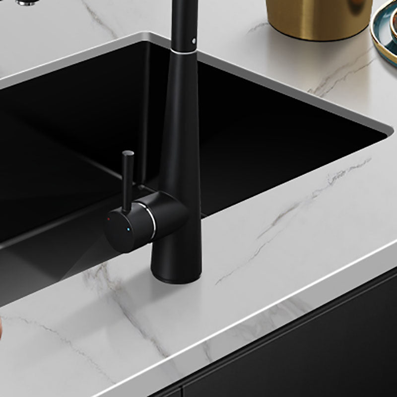 Modern Style Kitchen Sink Noise-cancelling Design Undermount Kitchen Sink with Faucet Clearhalo 'Home Improvement' 'home_improvement' 'home_improvement_kitchen_sinks' 'Kitchen Remodel & Kitchen Fixtures' 'Kitchen Sinks & Faucet Components' 'Kitchen Sinks' 'kitchen_sinks' 7465481