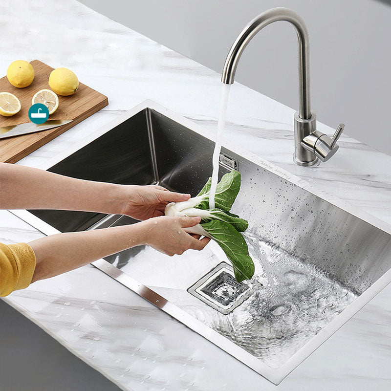 Kitchen Sink Stainless Steel Overflow Hole Design Kitchen Sink with Faucet Clearhalo 'Home Improvement' 'home_improvement' 'home_improvement_kitchen_sinks' 'Kitchen Remodel & Kitchen Fixtures' 'Kitchen Sinks & Faucet Components' 'Kitchen Sinks' 'kitchen_sinks' 7465493