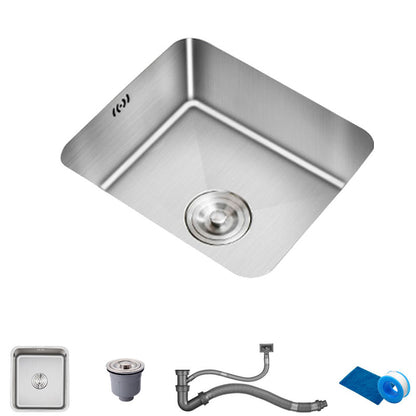 Modern Style Kitchen Sink Stainless Steel Overflow Hole Design Kitchen Sink with Faucet None Clearhalo 'Home Improvement' 'home_improvement' 'home_improvement_kitchen_sinks' 'Kitchen Remodel & Kitchen Fixtures' 'Kitchen Sinks & Faucet Components' 'Kitchen Sinks' 'kitchen_sinks' 7465516