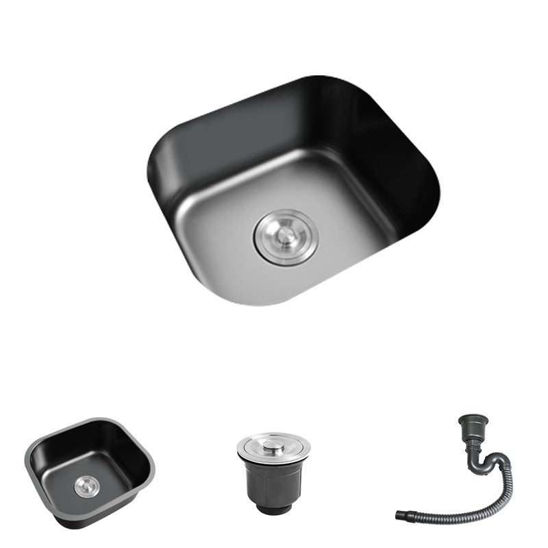 Modern Style Undermount Kitchen Sink Stainless Steel Oval Kitchen Sink with Faucet 17"L x 15"W x 7"H None Clearhalo 'Home Improvement' 'home_improvement' 'home_improvement_kitchen_sinks' 'Kitchen Remodel & Kitchen Fixtures' 'Kitchen Sinks & Faucet Components' 'Kitchen Sinks' 'kitchen_sinks' 7465603