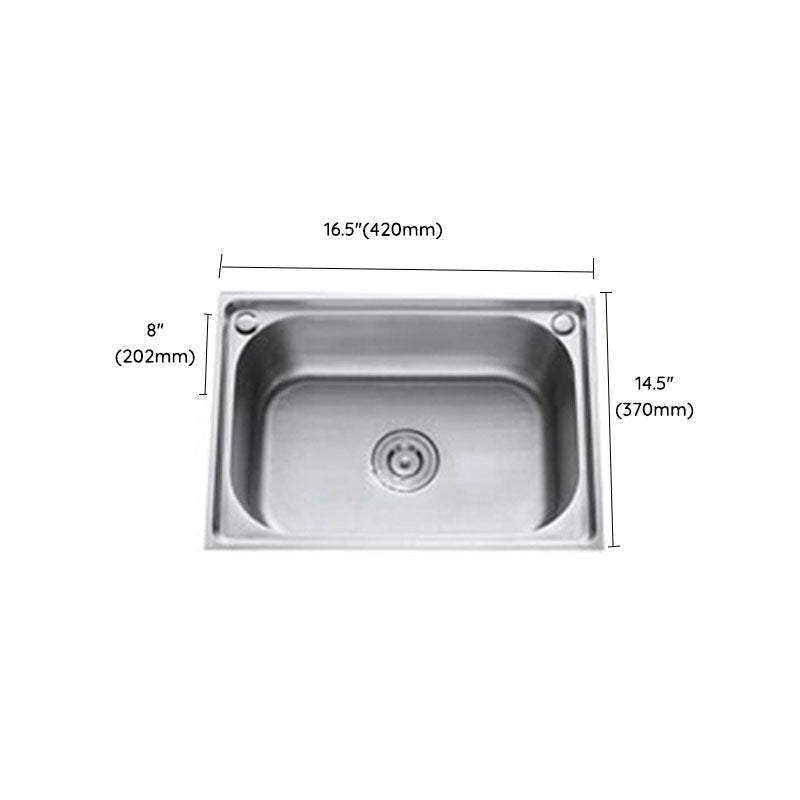 Drop-In Kitchen Sink Soundproof Design Stainless Steel Kitchen Sink with Faucet Clearhalo 'Home Improvement' 'home_improvement' 'home_improvement_kitchen_sinks' 'Kitchen Remodel & Kitchen Fixtures' 'Kitchen Sinks & Faucet Components' 'Kitchen Sinks' 'kitchen_sinks' 7465649