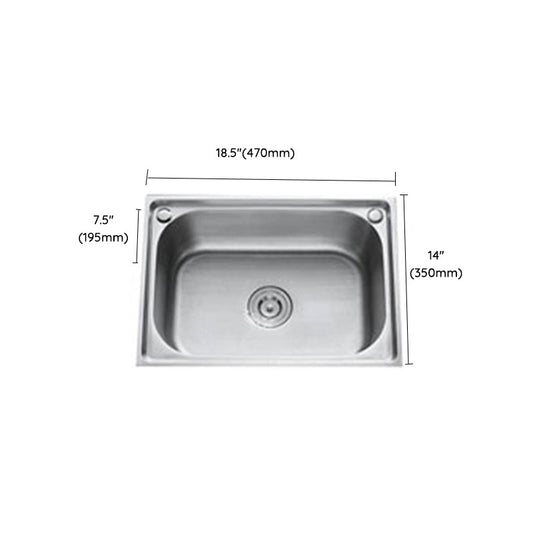 Drop-In Kitchen Sink Soundproof Design Stainless Steel Kitchen Sink with Faucet Clearhalo 'Home Improvement' 'home_improvement' 'home_improvement_kitchen_sinks' 'Kitchen Remodel & Kitchen Fixtures' 'Kitchen Sinks & Faucet Components' 'Kitchen Sinks' 'kitchen_sinks' 7465651