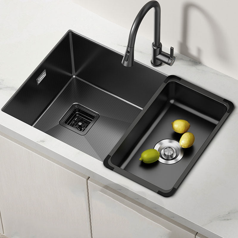 Modern Style Undermount Kitchen Sink Stainless Steel Kitchen Sink with Faucet Clearhalo 'Home Improvement' 'home_improvement' 'home_improvement_kitchen_sinks' 'Kitchen Remodel & Kitchen Fixtures' 'Kitchen Sinks & Faucet Components' 'Kitchen Sinks' 'kitchen_sinks' 7465732