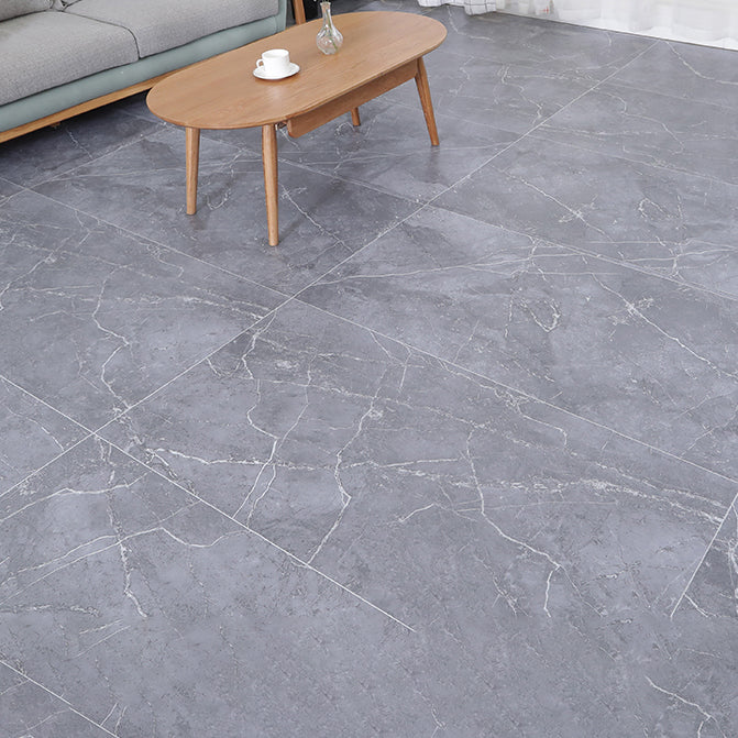 Classic Style Square PVC Flooring Self Adhesive Stone Look PVC Flooring Dark Heather Gray Clearhalo 'Flooring 'Home Improvement' 'home_improvement' 'home_improvement_vinyl_flooring' 'Vinyl Flooring' 'vinyl_flooring' Walls and Ceiling' 7466907