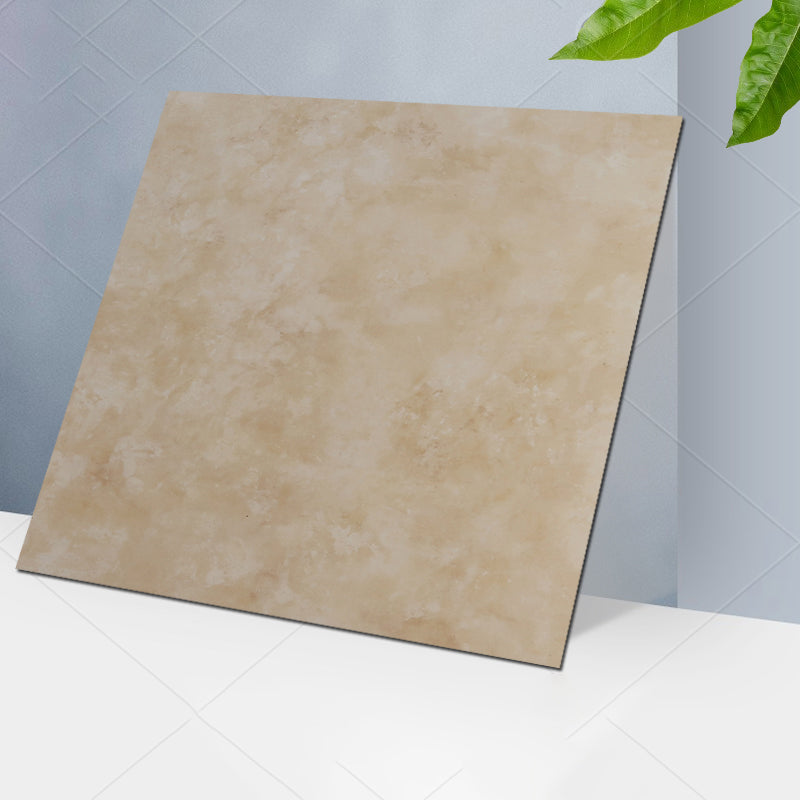 Classic Style Square PVC Flooring Self Adhesive Stone Look Smooth PVC Flooring Beige Clearhalo 'Flooring 'Home Improvement' 'home_improvement' 'home_improvement_vinyl_flooring' 'Vinyl Flooring' 'vinyl_flooring' Walls and Ceiling' 7466922