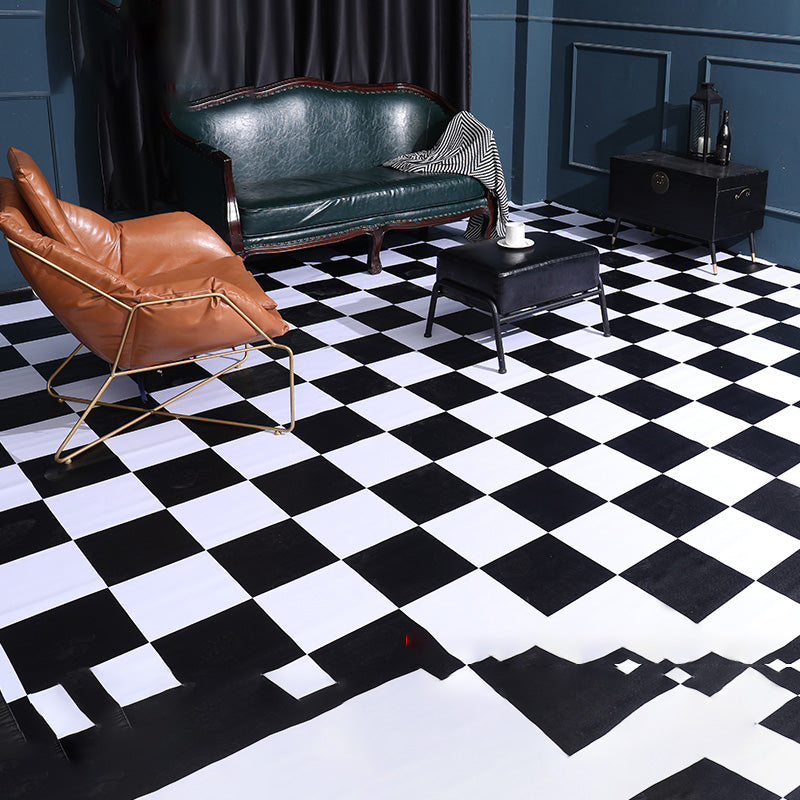 Modern Style PVC Flooring Peel and Stick Wood Effect PVC Flooring Black White Clearhalo 'Flooring 'Home Improvement' 'home_improvement' 'home_improvement_vinyl_flooring' 'Vinyl Flooring' 'vinyl_flooring' Walls and Ceiling' 7467064