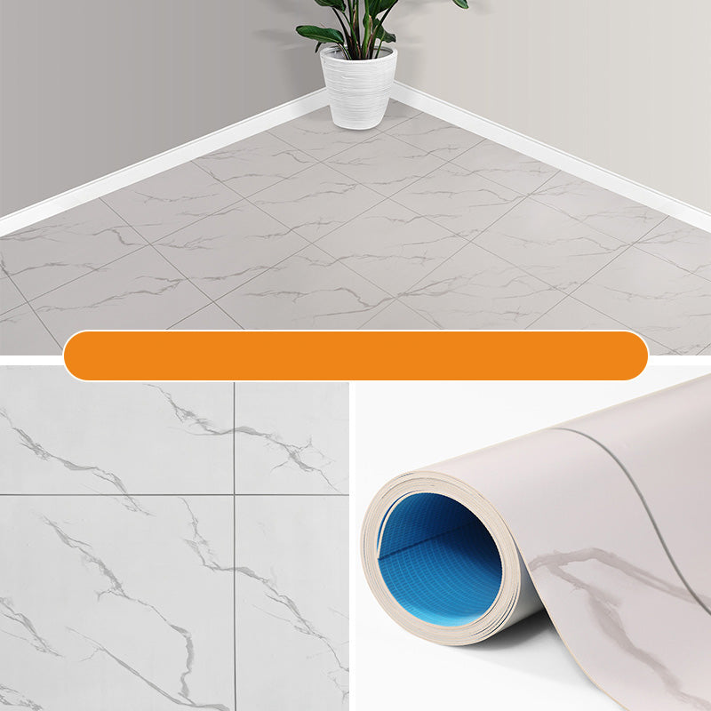 Scratch Proof PVC Flooring Peel and Stick Waterproof PVC Flooring White-Gray Clearhalo 'Flooring 'Home Improvement' 'home_improvement' 'home_improvement_vinyl_flooring' 'Vinyl Flooring' 'vinyl_flooring' Walls and Ceiling' 7467103