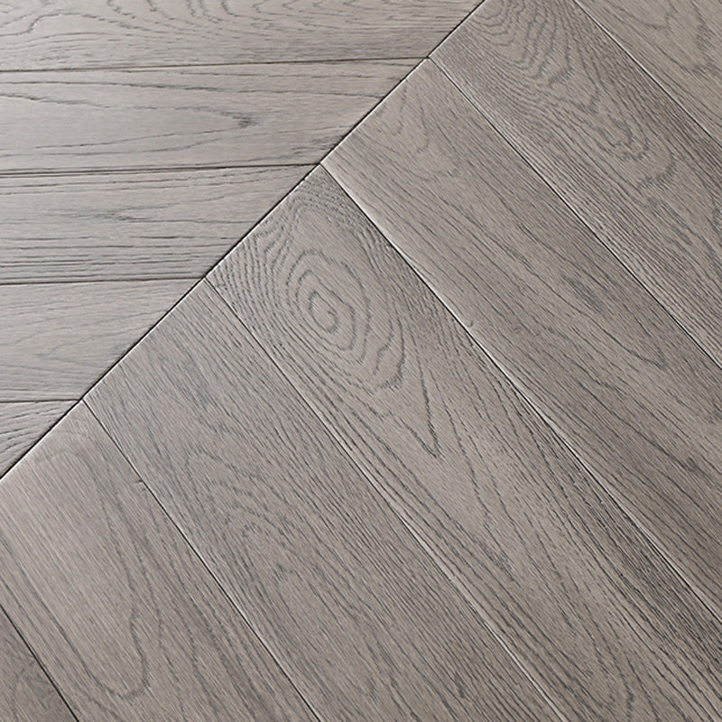Traditional Flooring Planks Solid Wood Wire Brushed Click-Locking Wood Floor Tile Warm Gray 215.3 sq ft. - 400 Pieces Clearhalo 'Flooring 'Hardwood Flooring' 'hardwood_flooring' 'Home Improvement' 'home_improvement' 'home_improvement_hardwood_flooring' Walls and Ceiling' 7467181