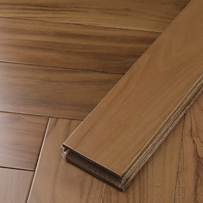 Traditional Flooring Planks Solid Wood Wire Brushed Click-Locking Wood Floor Tile Dark Wood 215.3 sq ft. - 500 Pieces Clearhalo 'Flooring 'Hardwood Flooring' 'hardwood_flooring' 'Home Improvement' 'home_improvement' 'home_improvement_hardwood_flooring' Walls and Ceiling' 7467195